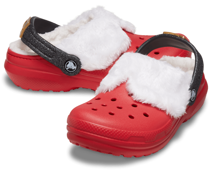 Kids Classic Lined Santa Clog