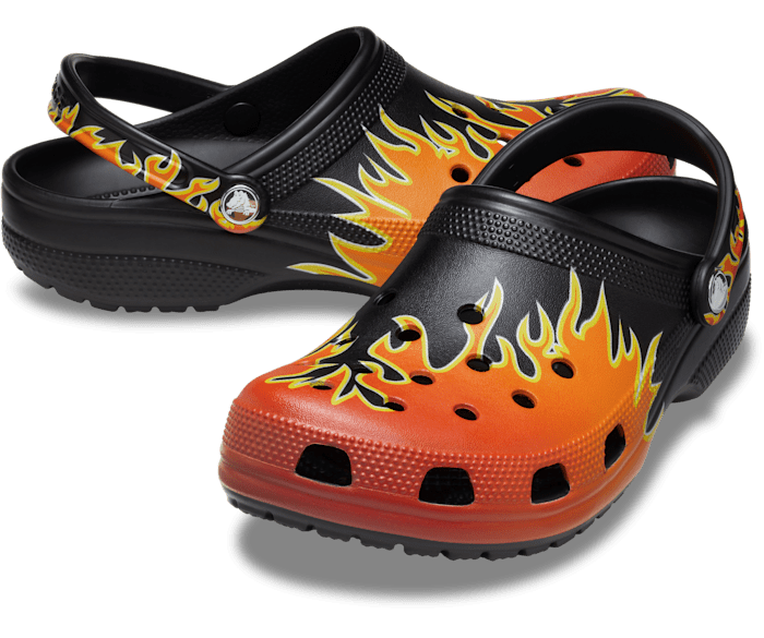 Classic Flames Clog Crocs