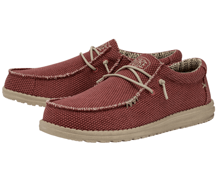 Red hey dude shoes deals