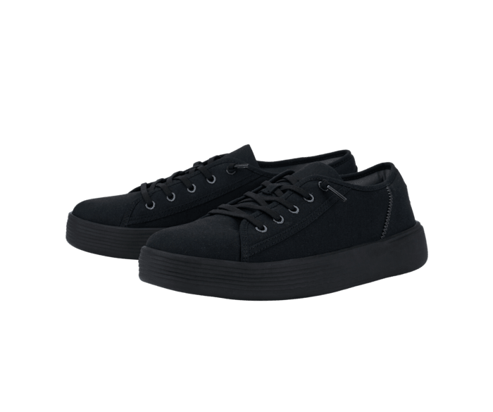 Black canvas crocs deals