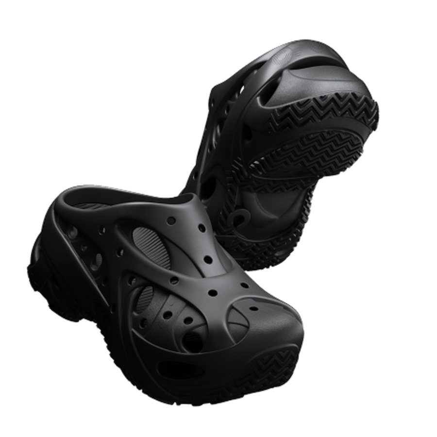 Black Caged Clog - Bottom - Crocs