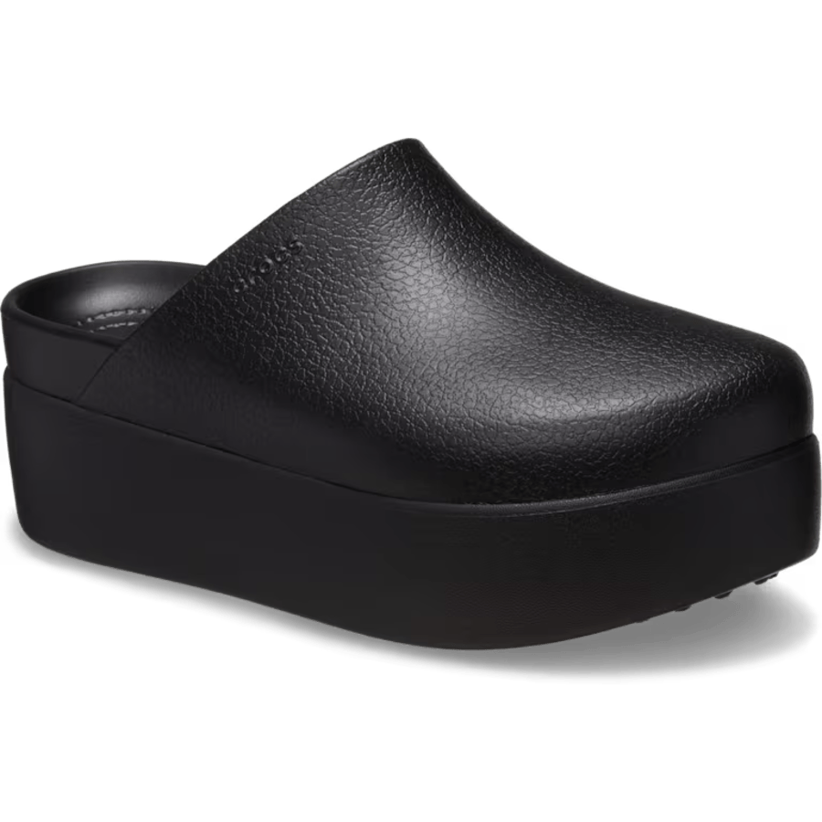 Black Dylan Platform Clog - Angle - Crocs