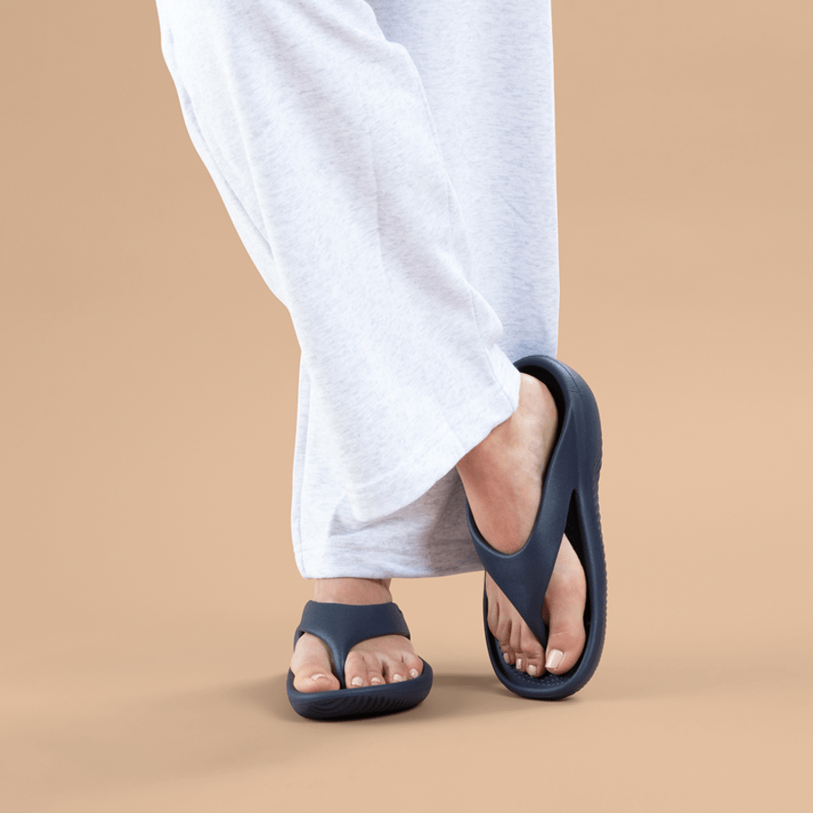 Navy Women’s Mellow Recovery Flip - Pair - Crocs