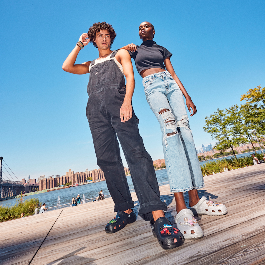 Black Classic Clog - Custom Angle - Crocs