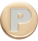 Gold Letter P