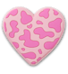 Pink Tonal Print Heart