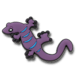 UV Changing Purple Lizard