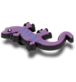 UV Changing Purple Lizard
