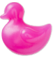 Squish Filled Pink Ducky