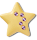 Dreamsicle Sparkly Gem Star