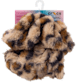 Faux Leopard Printed Back Strap Scrunchie