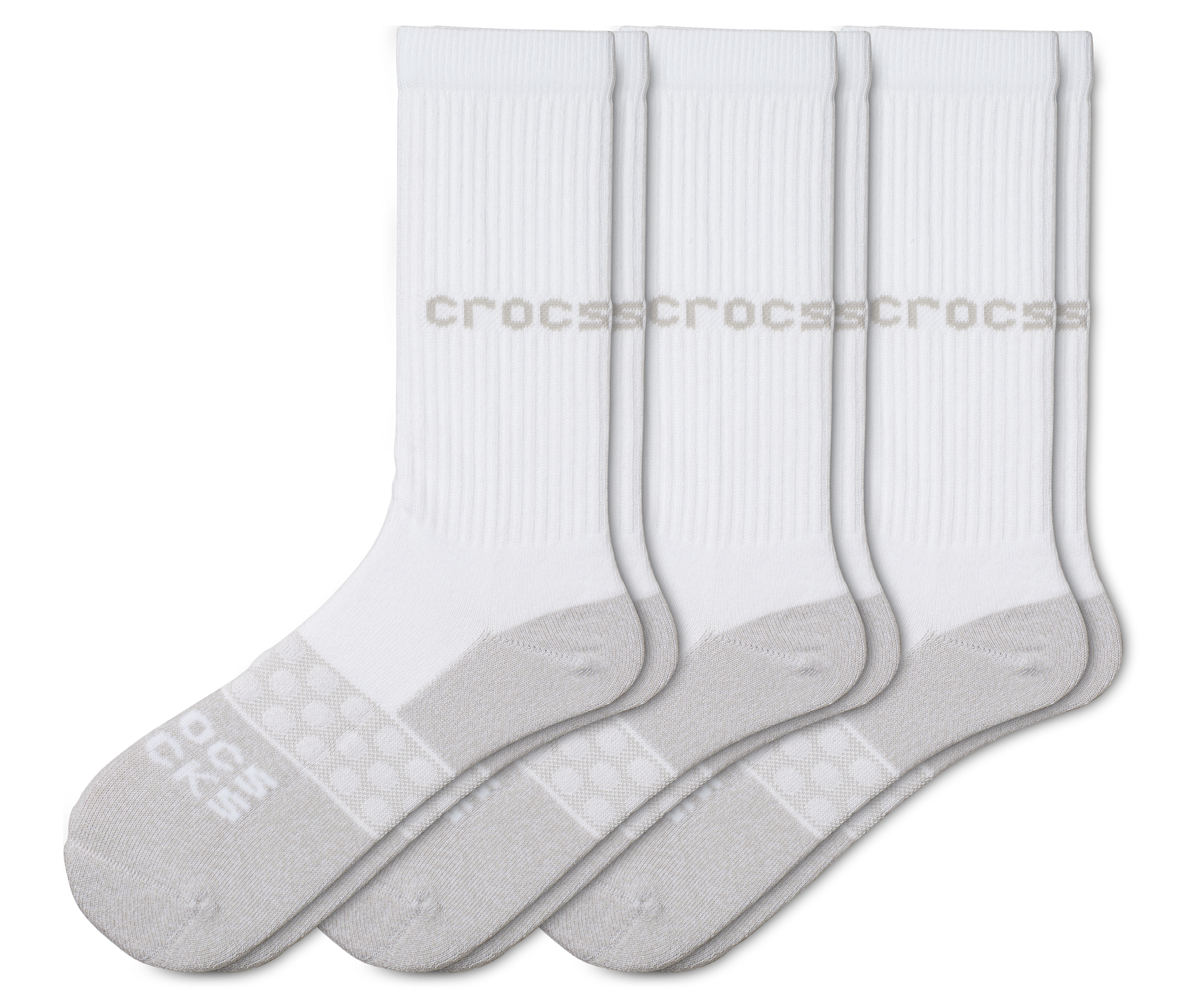 Crocs Socks Adult Crew Solid 3-Pack