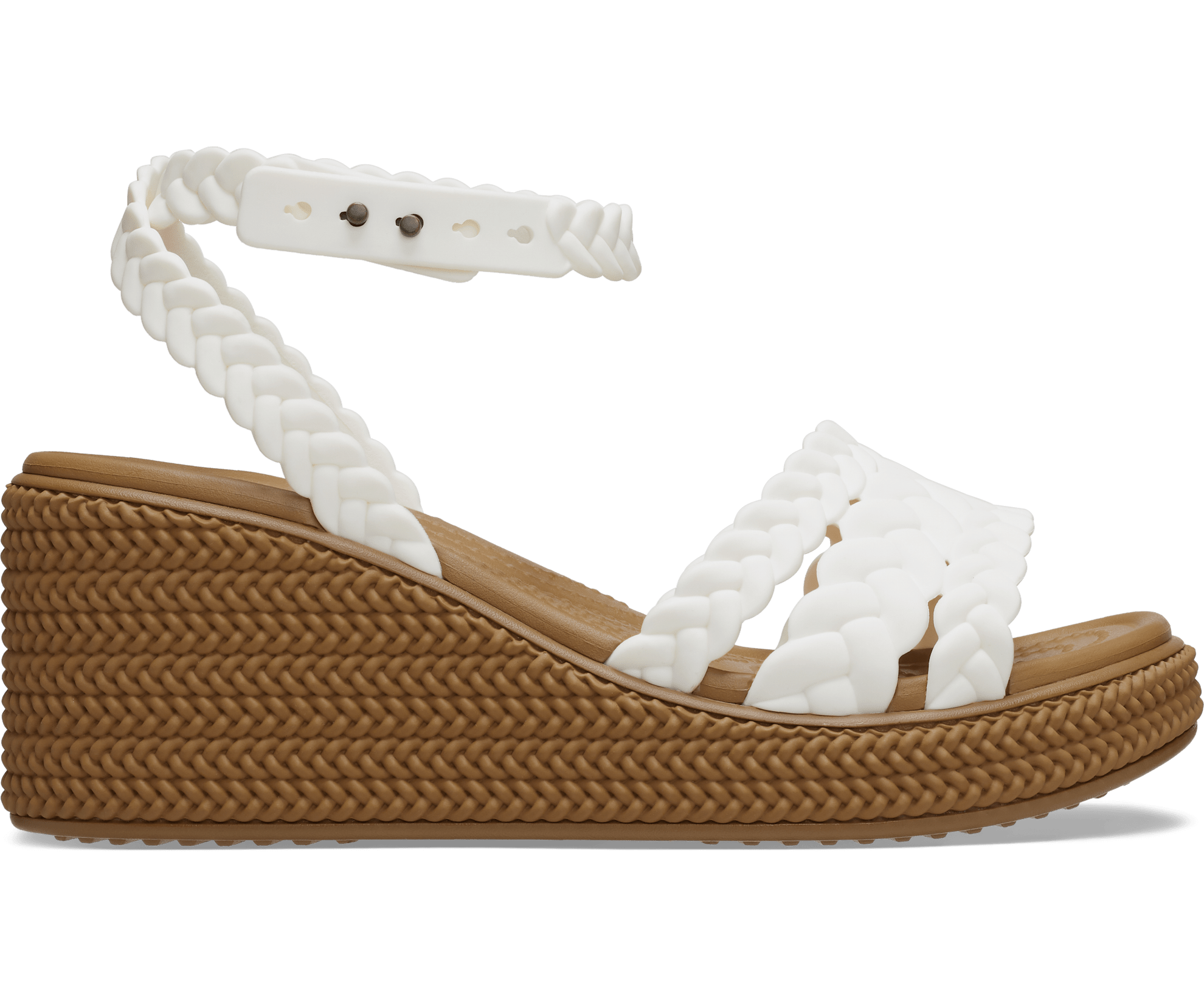 브루클린 우븐 앵클 스트랩 웨지