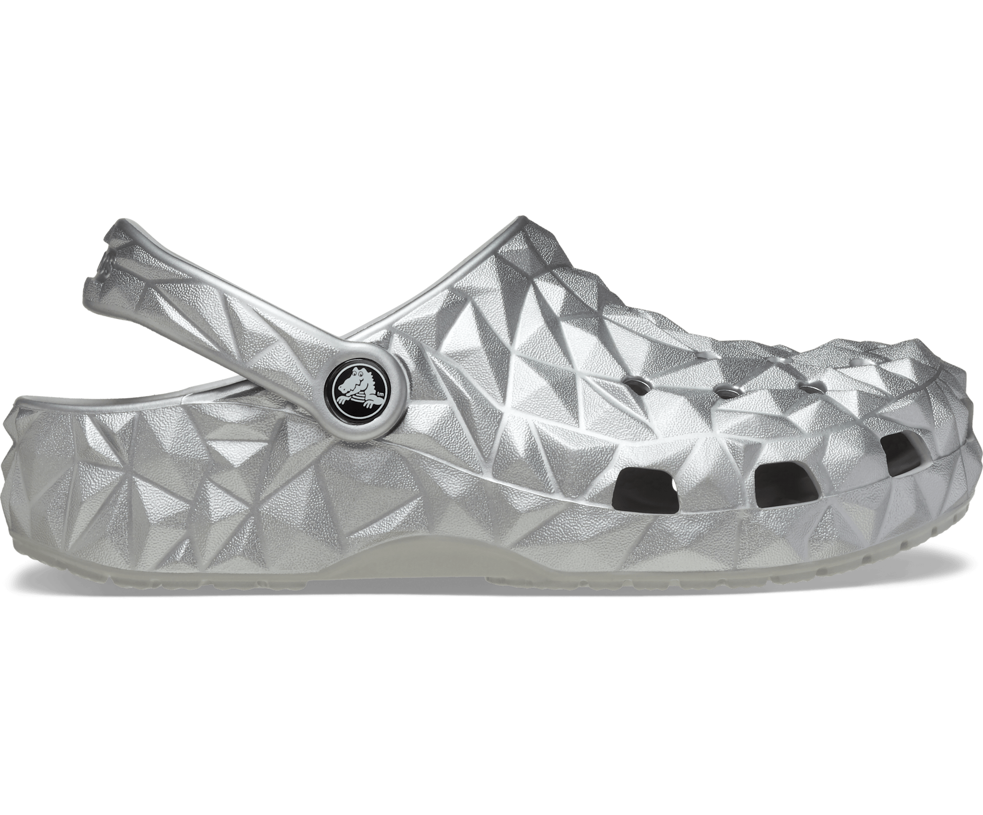 클래식 메탈릭 지오메트릭 클로그