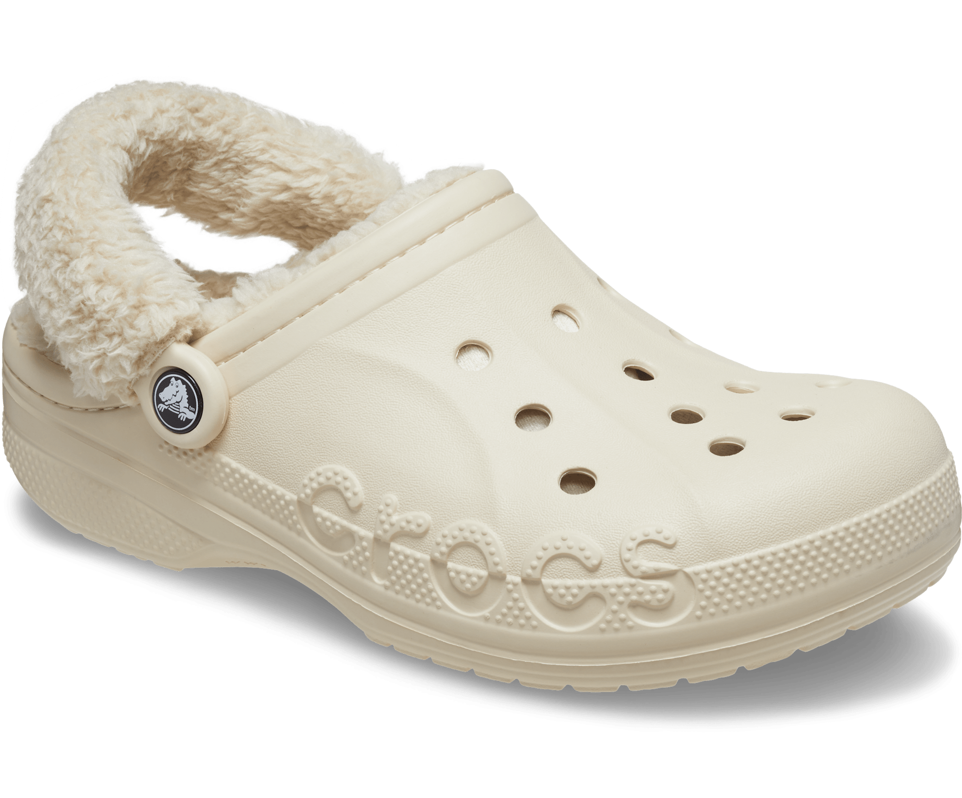 Crocs Baya Lined Fuzz-Strap Clog Unisex Black 3