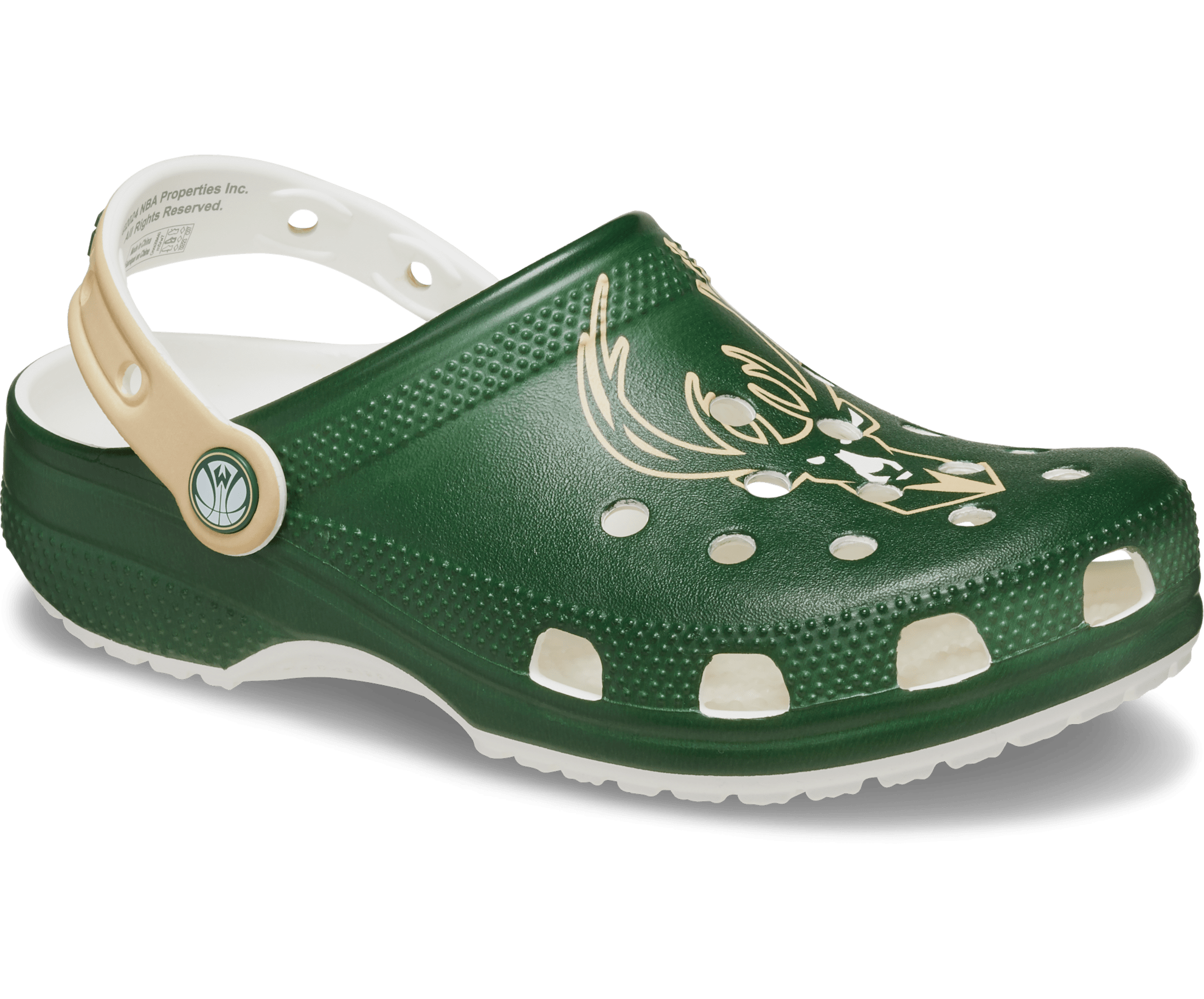 Crocs Classic Clog NBA Milwaukee Bucks Green Unisex W8/M6 3