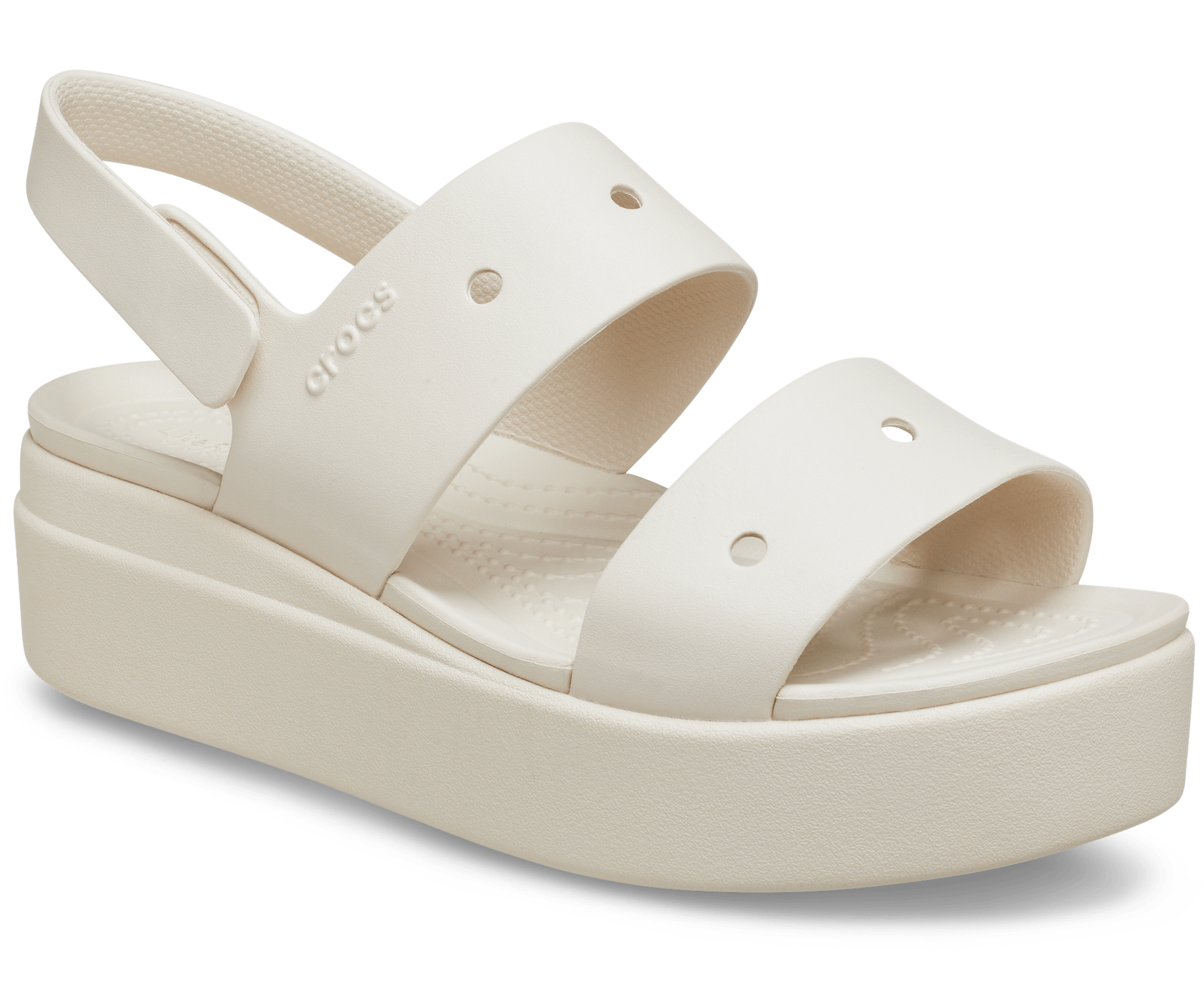 Crocs Brooklyn 4U Wedge Sandals White US W4 3