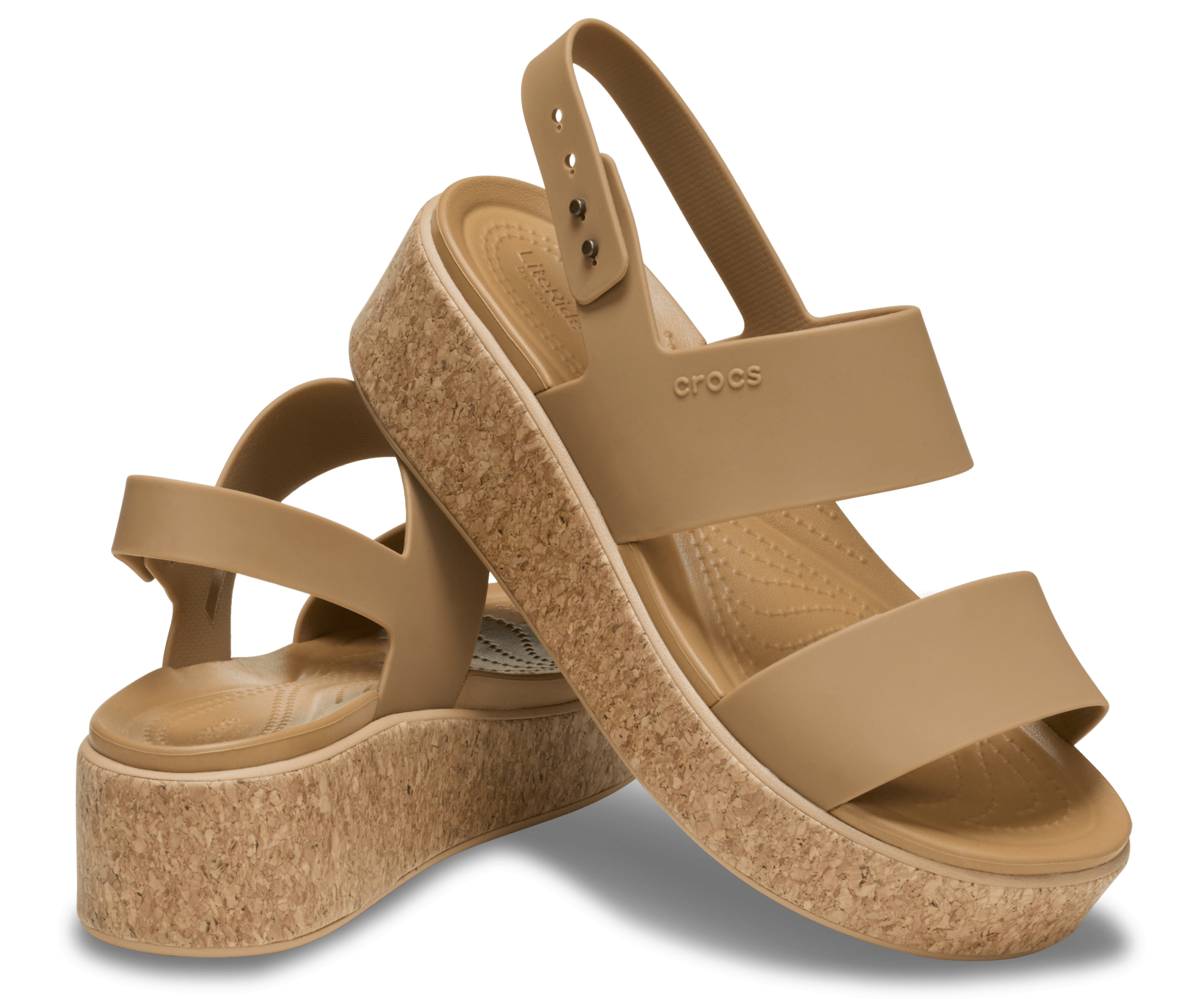 Crocs Brooklyn Cork Low Wedge Female W9 2