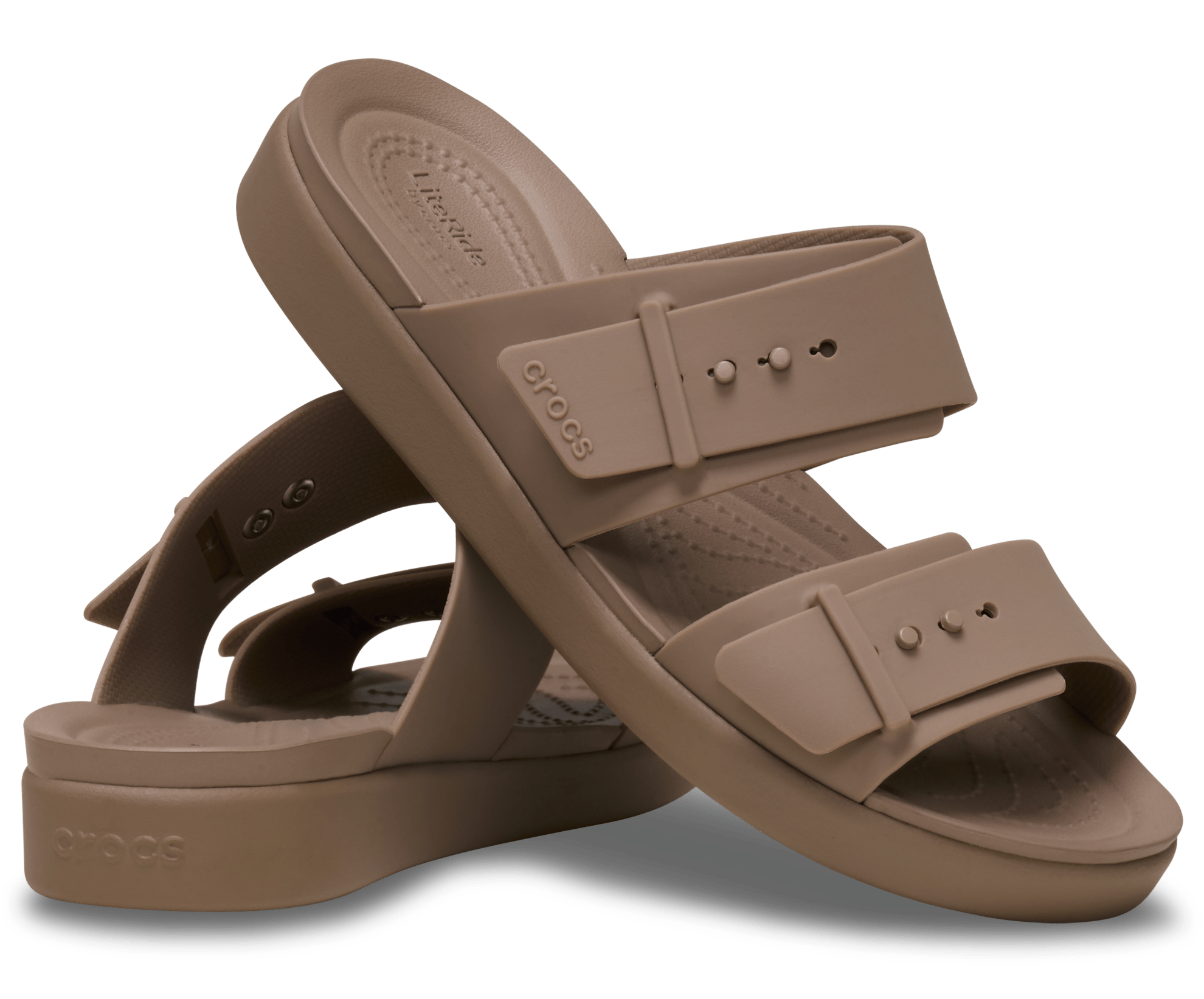 Crocs Brooklyn Buckle Low Low Wedge Sandal 9