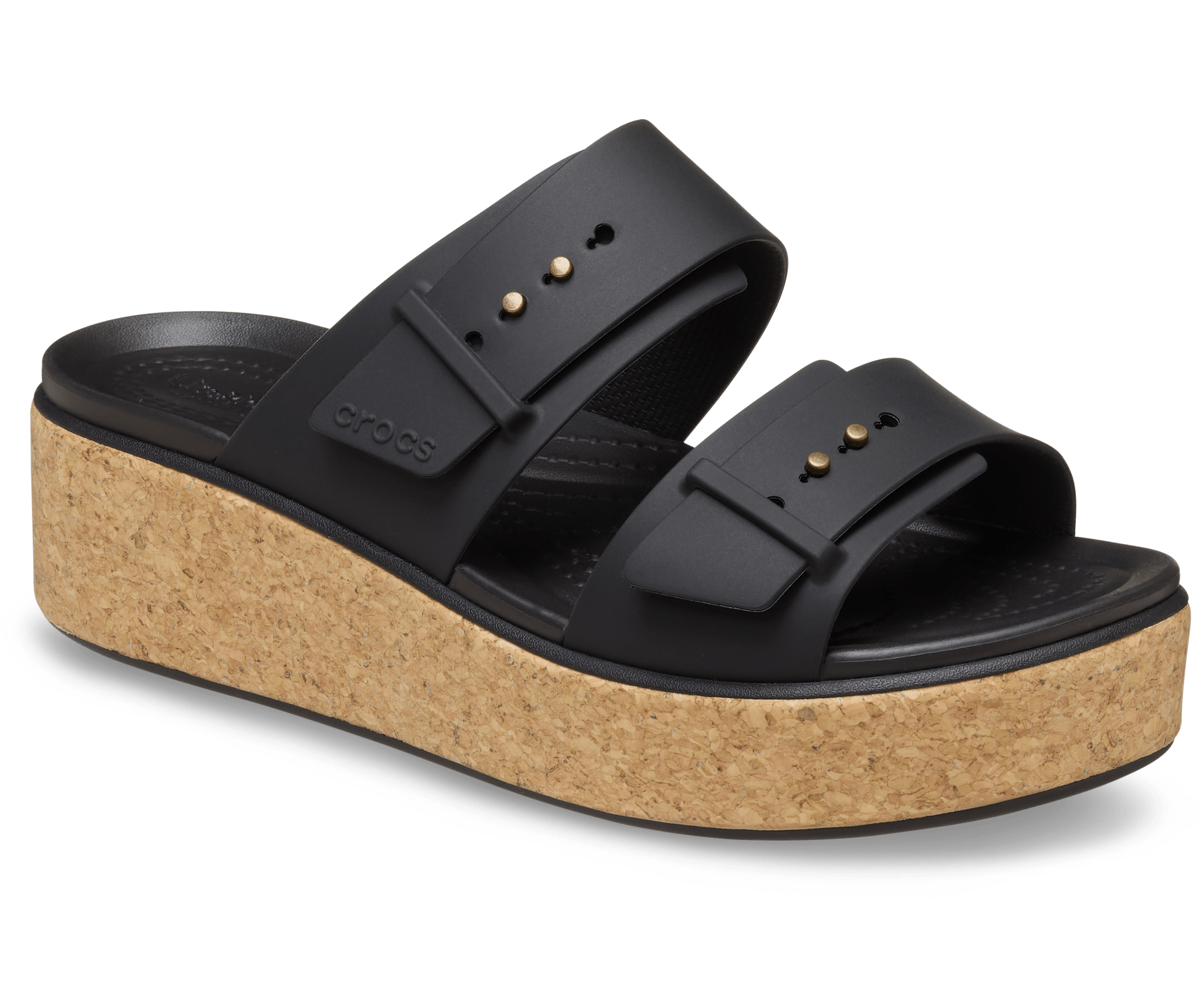 Crocs Brooklyn Cork Buckle Wedge Sandals Female W11 3
