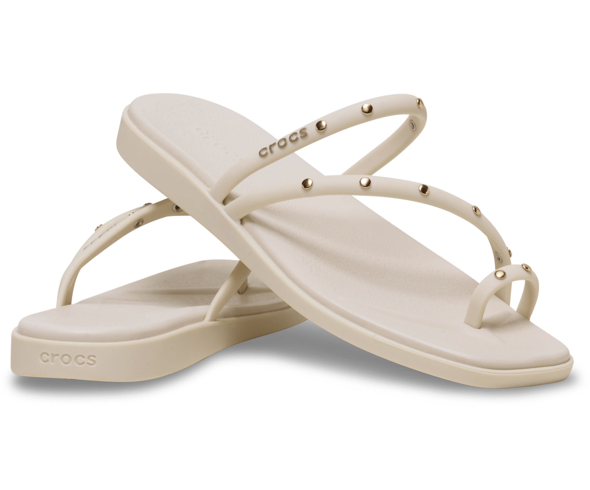 Crocs Miami Studded Toe Loop Sandal Black W9 2
