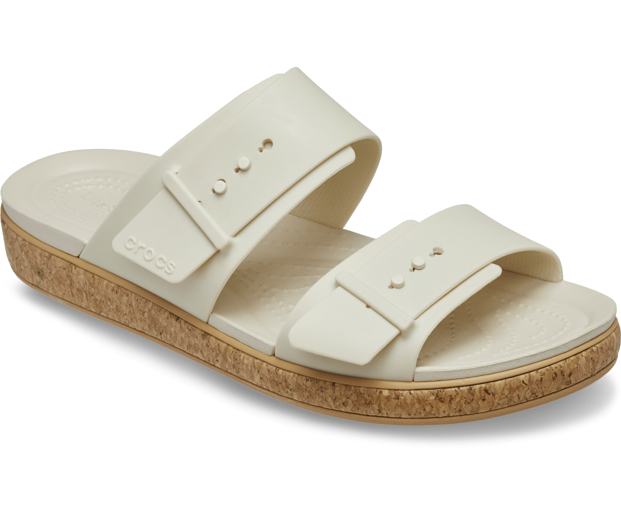 Crocs Brooklyn Cork Buckle Low Low Sandals Tan W10 3