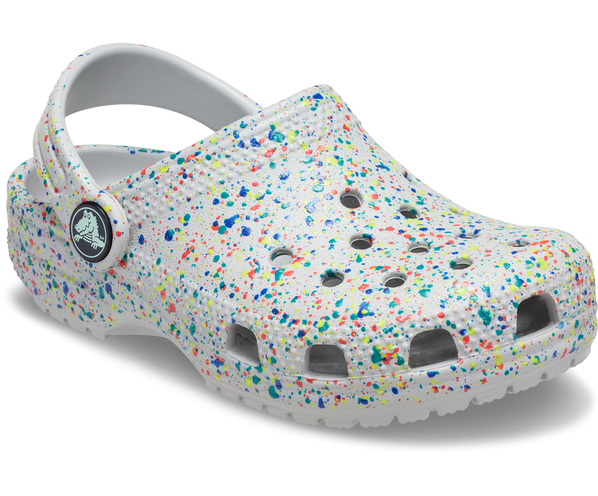 Crocs Kids Classic Glow Paint Splatter Clog Multicolor C11 3