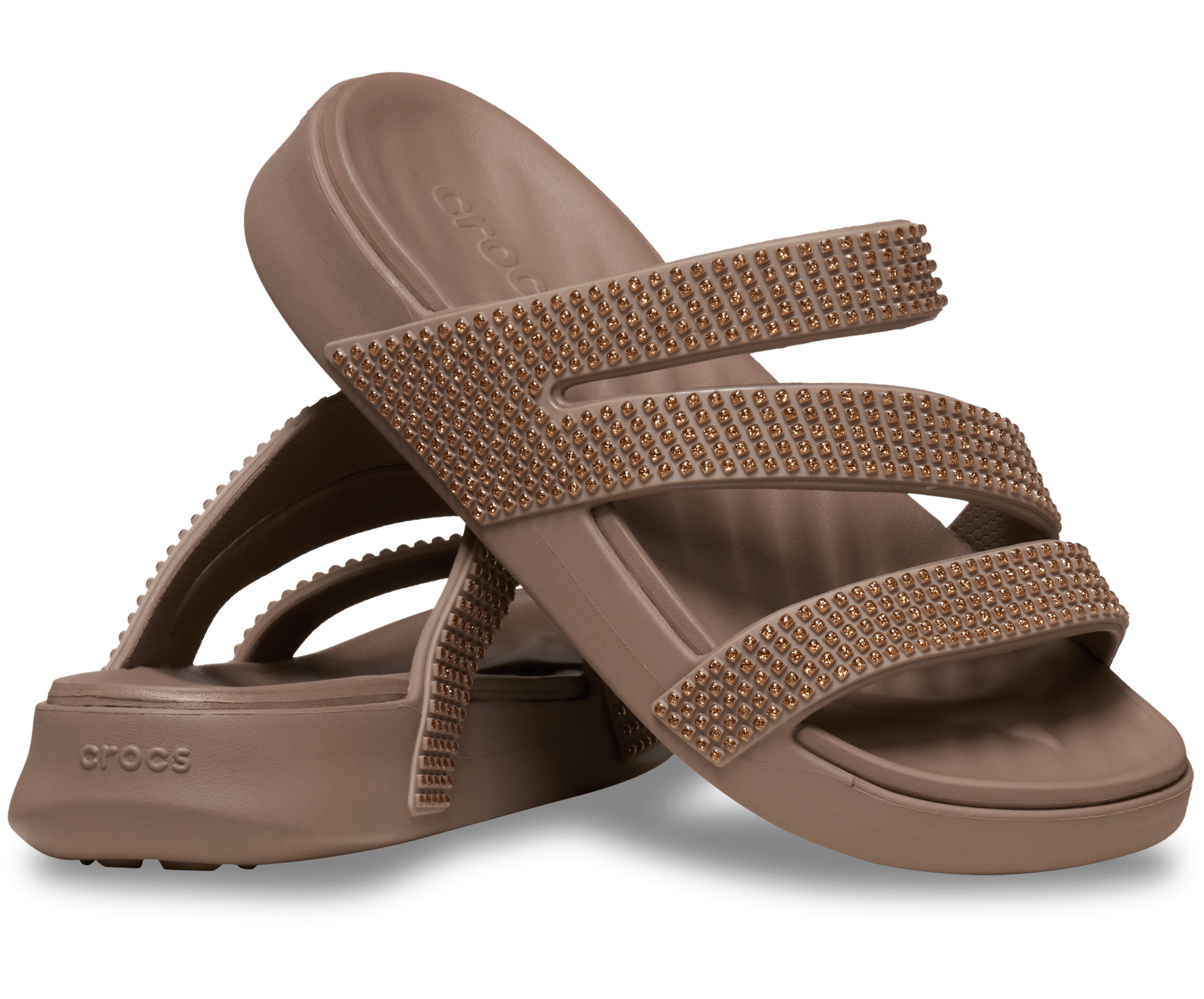 Crocs Getaway Gems Strappy Sandals Clear 2