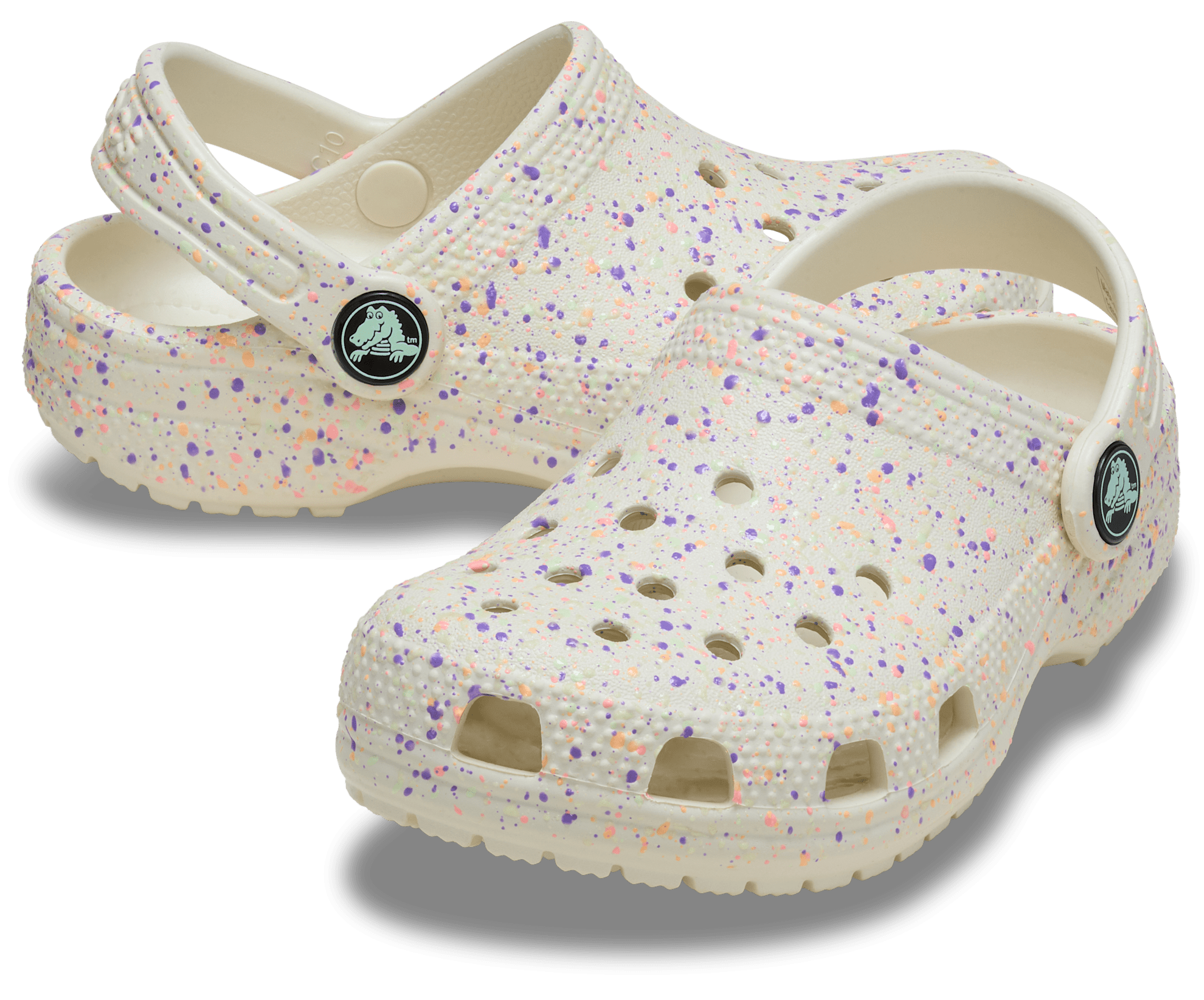 Crocs Classic Glow Paint Splatter Clog Multicolor C7 2