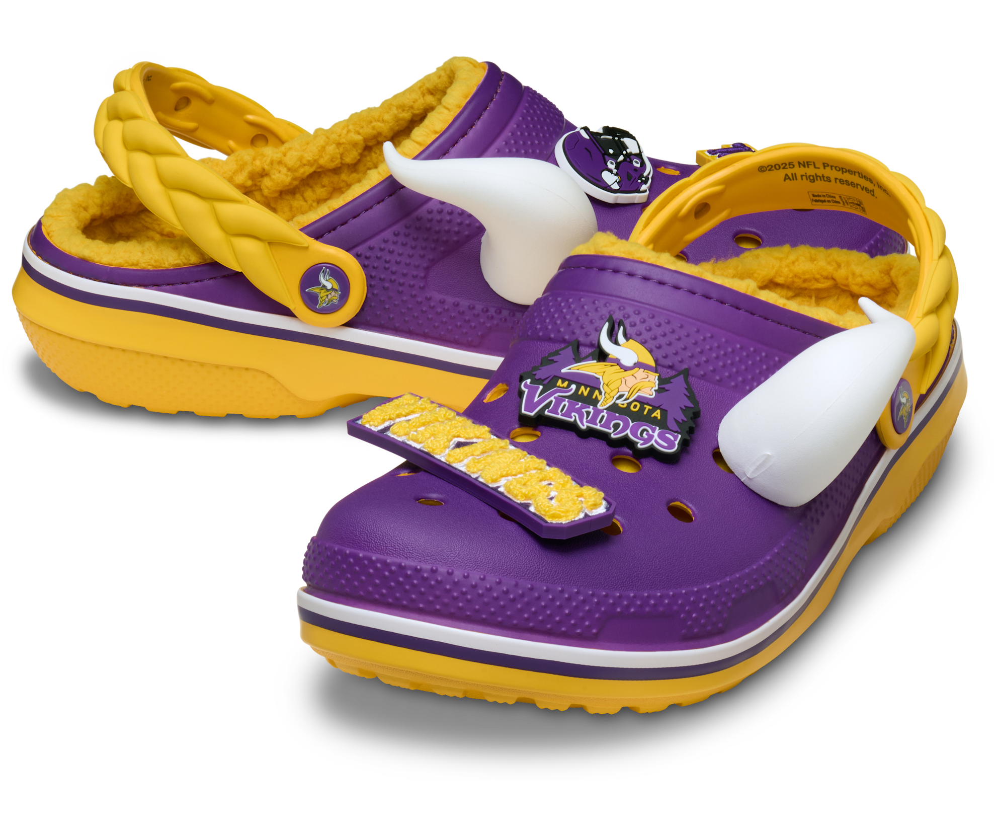 Crocs NFL Minnesota Vikings Classic Lined Clog Purple M14 2