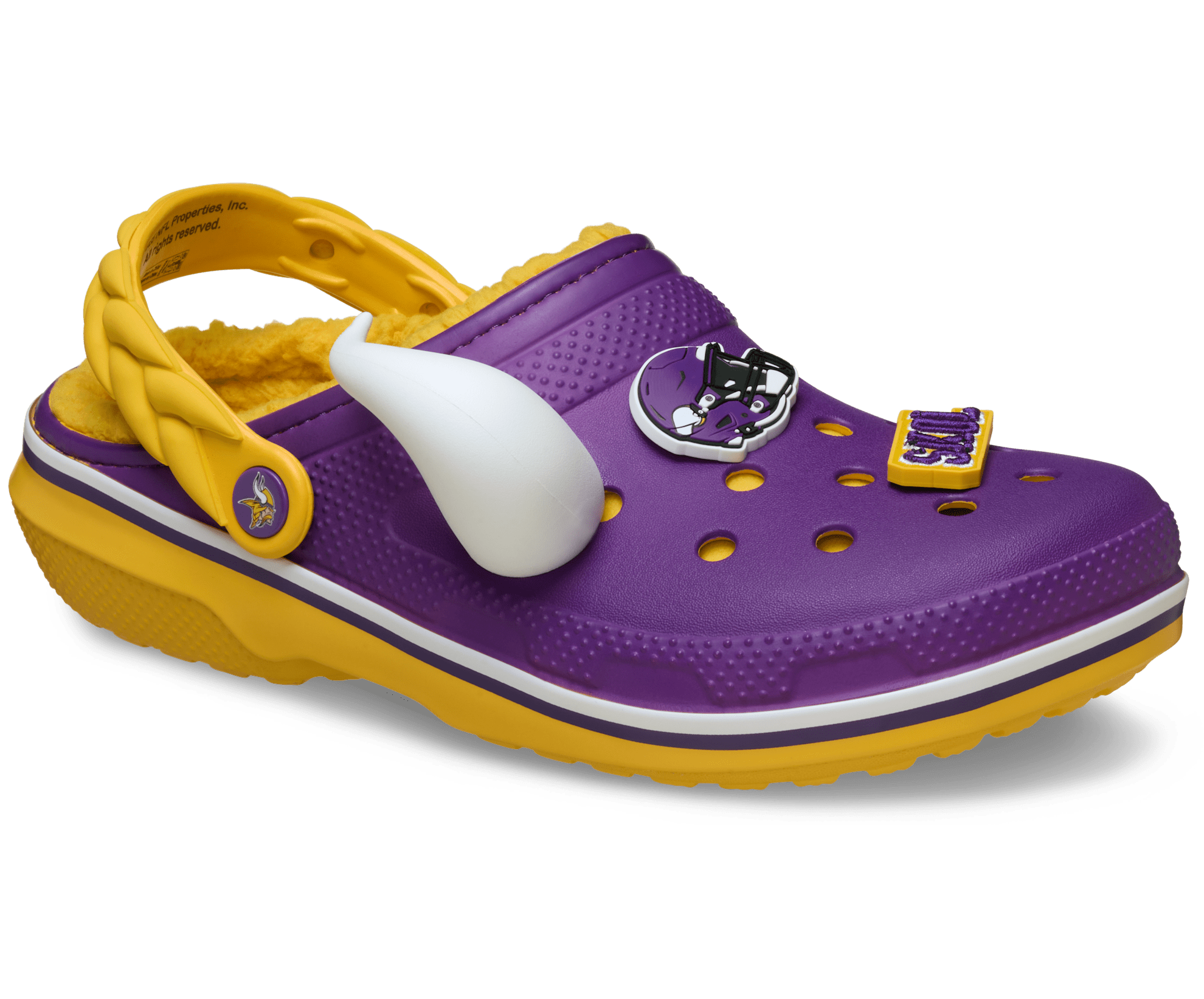 Crocs NFL Minnesota Vikings Classic Lined Clog Purple M14 3