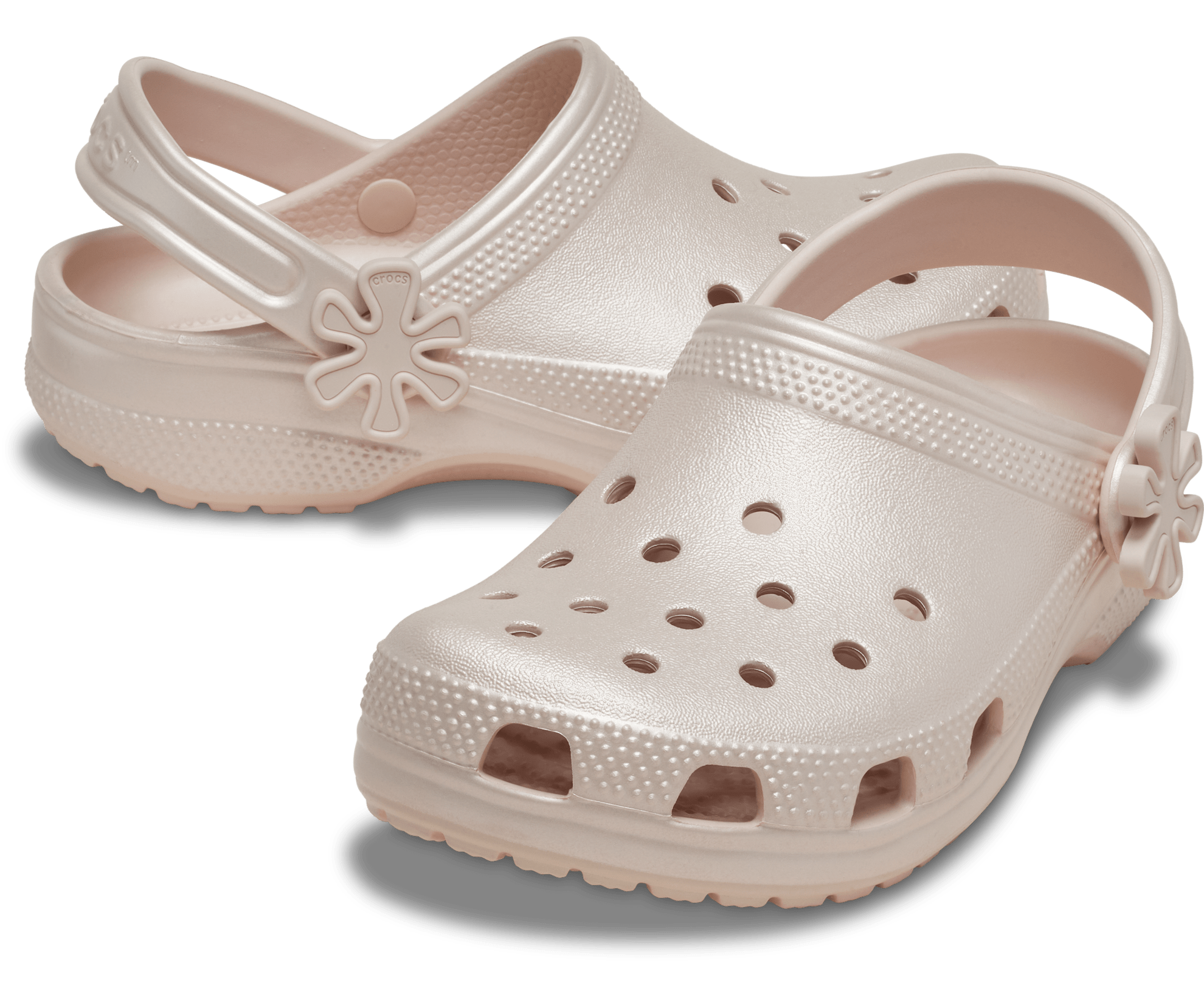 Crocs Classic Pearl Shine Clog White C4 2