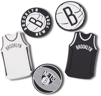 Аксессуары Jibbitz NBA Brooklyn Nets 5 Pack — фото 1