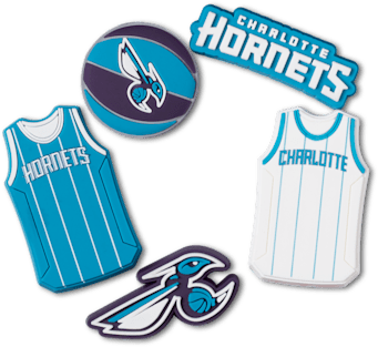 Аксессуары Jibbitz NBA Charlotte Hornets 5 Pack — фото 1