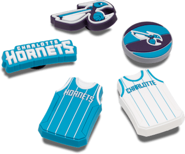 Аксессуары Jibbitz NBA Charlotte Hornets 5 Pack — фото 2