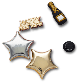 Аксессуары Jibbitz New Years Eve Balloons 5 Pack — фото 1