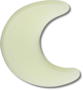 Аксессуары Jibbitz Glow In The Dark Crescent Moon — фото 1