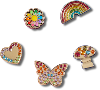 Аксессуары Jibbitz Rainbow Elvtd Festival 5 Pack — фото 1