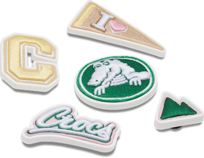 Аксессуары Jibbitz Crocs Varsity Patch 5 Pack — фото 2