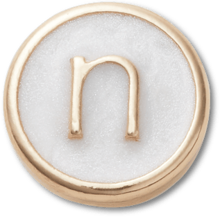 Аксессуары Jibbitz Tiny Pearlized Letter N — фото 1