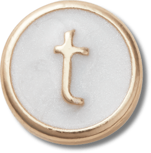 Аксессуары Jibbitz Tiny Pearlized Letter T — фото 1