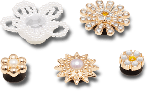 Аксессуары Jibbitz Elevated Flower Gem 5 Pack — фото 2