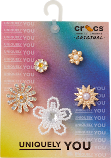 Аксессуары Jibbitz Elevated Flower Gem 5 Pack — фото 4