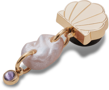 Аксессуары Jibbitz Gold Seashell Dangle — фото 2