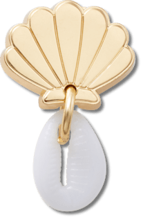 Аксессуары Jibbitz Gold Seashell Puka Shell — фото 1