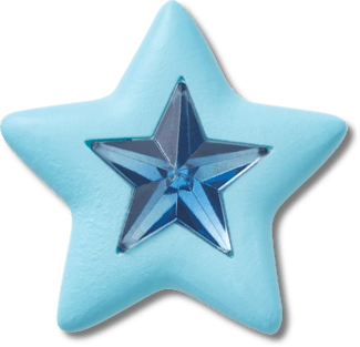 Blue Star With Gem