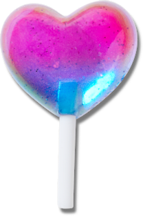 Аксессуары Jibbitz Jelly Heart Lollipop — фото 1