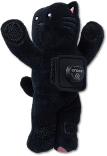 Аксессуары Jibbitz Huggitz Black Velvet Cat — фото 1