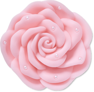 Pink Rose With Pearls