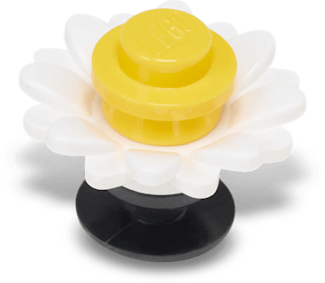 Аксессуары Jibbitz LEGO® White Flower — фото 2